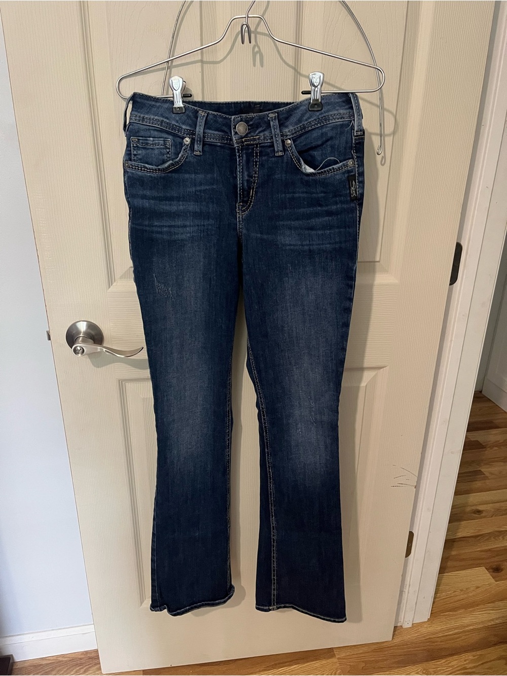 Classic Women's Dark Blue Bootcut Jeans